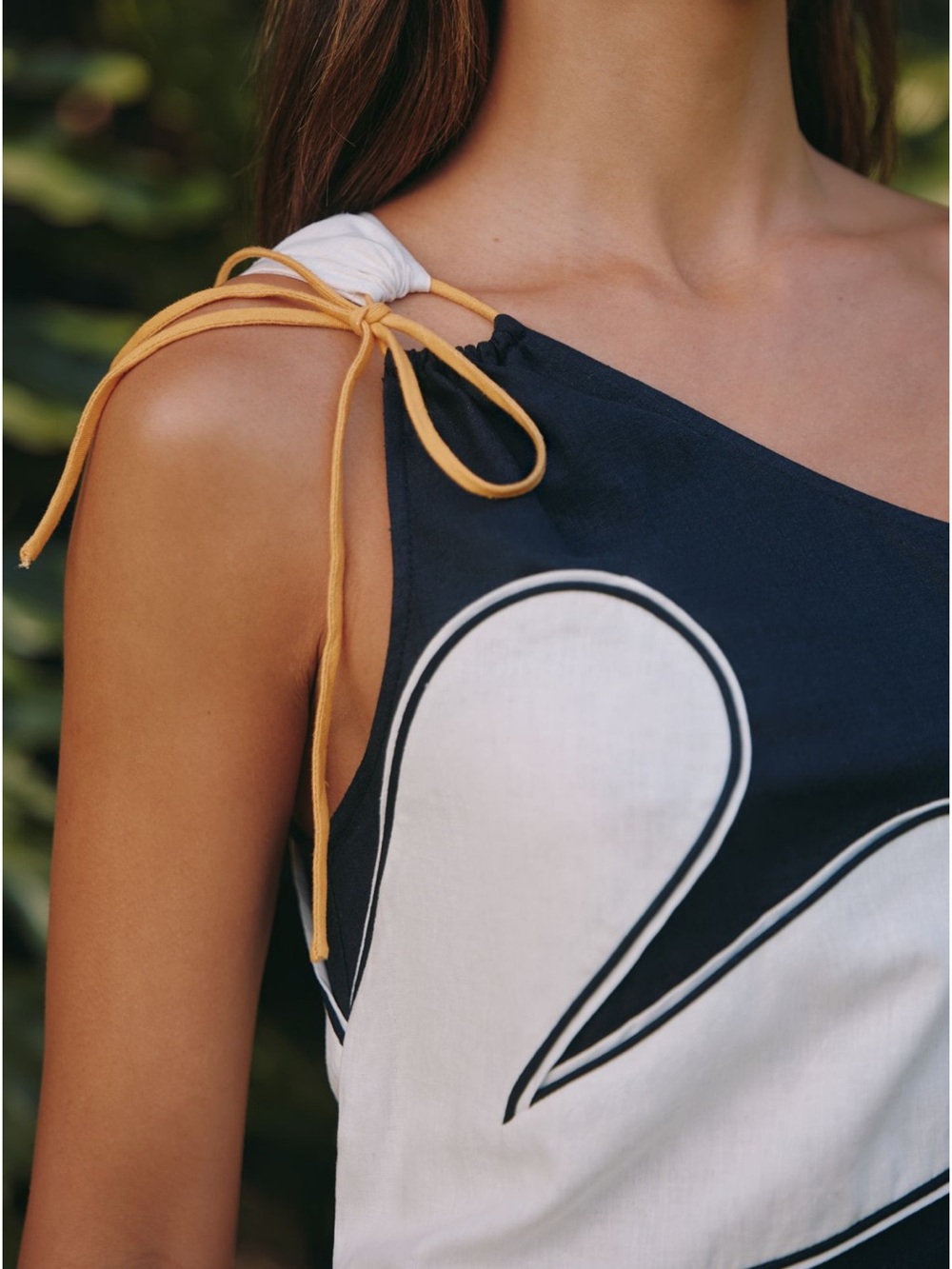 Farm Rio x Anthropologie One Shoulder mini dress XS - Picture 3 of 9